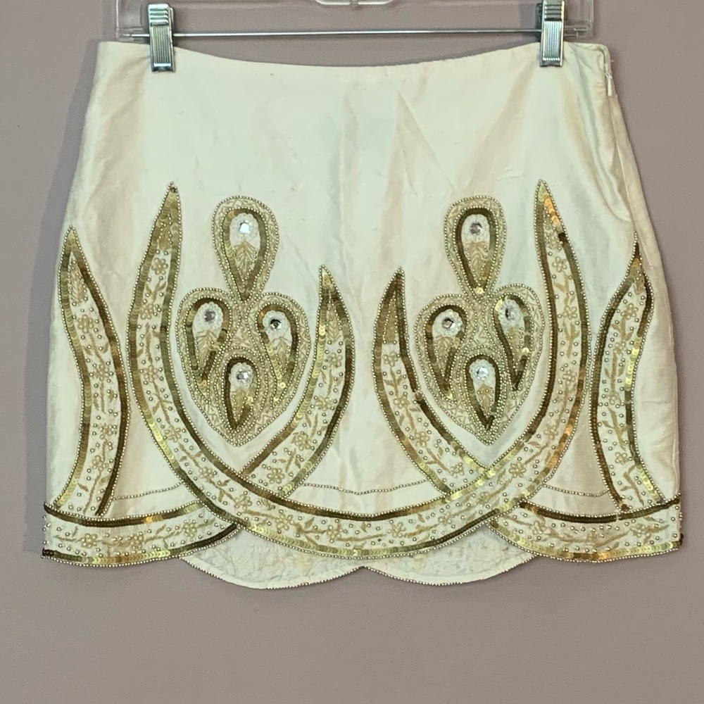 Tibi Silk Beaded Skirt (second hand)